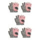 thumbnail image 3 of Guantes de gimnasio Advancent para deportes de levantamiento de pesas medio dedo rosa, 3 of 6
