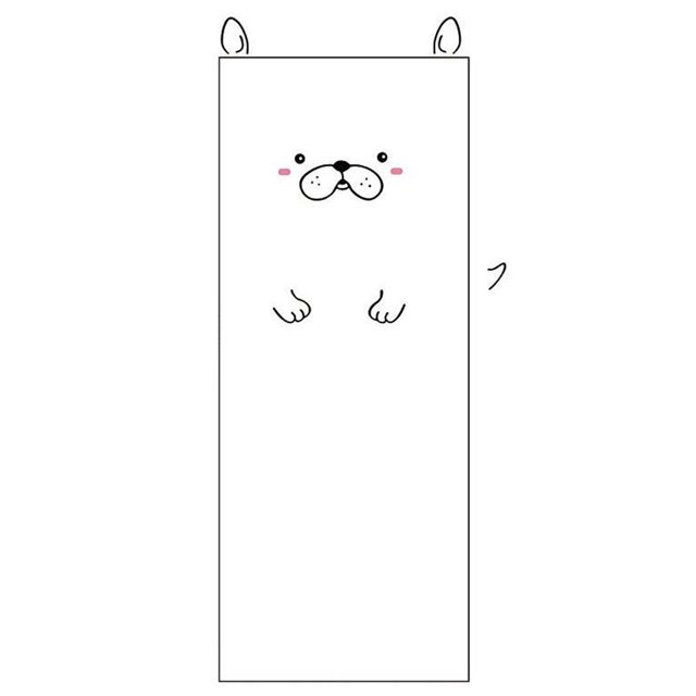 Pegatinas adhesivas para puerta y pared, pegatina decorativa de dibujos animados para habitación de niños y guardería