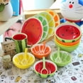 thumbnail image 5 of Cute Hand-Painted Fruit Lemon Designed Ceramic Small Bowls For Ice Cream Snack Cereal Dessert, 5 of 5