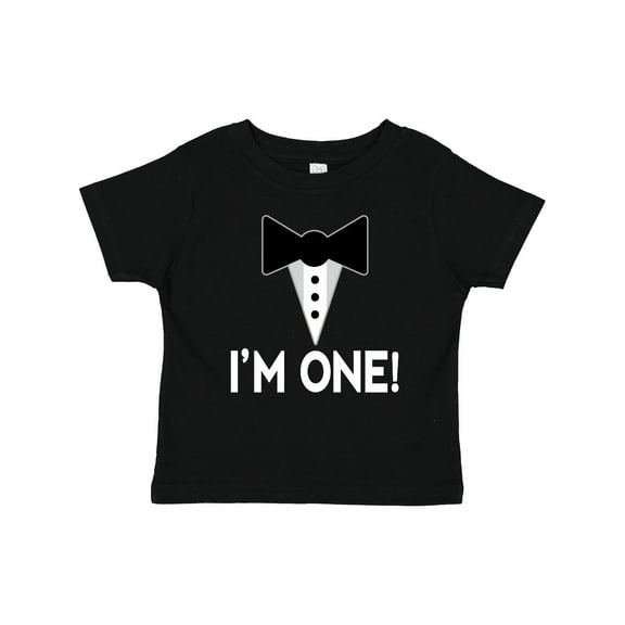 Inktastic First Birthday Mock Tuxedo Im One Boys Baby T-Shirt