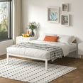 thumbnail image 2 of VENI 14" Heavy Duty Wide Metal Slat Deluxe Mattress Support Bed Frame Base C, White Full, 2 of 9