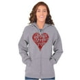 thumbnail image 3 of Mom Loves You Heart Mothers Day Womens Plus Size Graphic Zipper Hoodie Brisco Brands 2X, 3 of 5