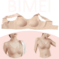 thumbnail image 6 of BIMEI Lace Bralettes for Women Mastectomy Bra Breast Prosthesis with Pockets Wirefree Comfort Everyday Bra,Beige,XL, 6 of 7