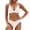 White, variant on BESEW7 Women Swimsuit Bikini 2 Piece Set, Halter Push Up Separates Swimsuit, 2026 New Trendy High Waisted Tummy Control Swimwear for Beach Vacation Light Blue S