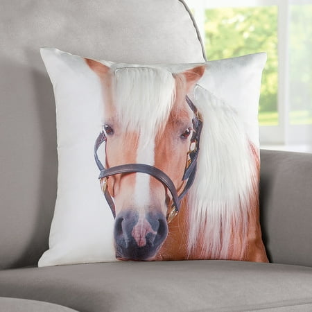 Western Decor Horse Pillow W Realistic 3d Mane Hair Walmart Com