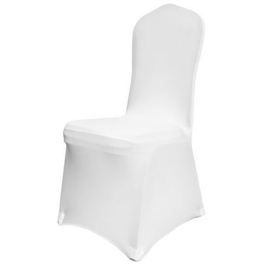 BENTISM Spandex Chair Covers White Chair Covers 50PCS Wedding Party Banquet Elastic