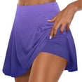 thumbnail image 2 of Xuhomer Summer Tennis Skorts for Women Casual Faux Two-Piece High Waisted Pleated Elastic Shorts Loose Flowy Shorts Yogo Gym Active Workout Running Mini Skirts, 2 of 7
