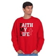 thumbnail image 3 of Faith Life Religious Jesus Christ God Sweatshirt for Men or Women Brisco Brands M, 3 of 6