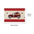 thumbnail image 3 of Valentines Decor Valentine's Day Truck Door Mat Valentines Welcome Mat for Front Door Red Truckload of Love Rustic Farmhouse Mat Non-slip Washable Seasonal Holiday Floor Mat Indoor Outdoor, 3 of 3