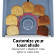 thumbnail image 5 of Hamilton Beach Contemporary 2 Slice Toaster with Wide Slots, Bagel Function, Toast Boost, Auto Shutoff, Steel Blue, 5 of 5
