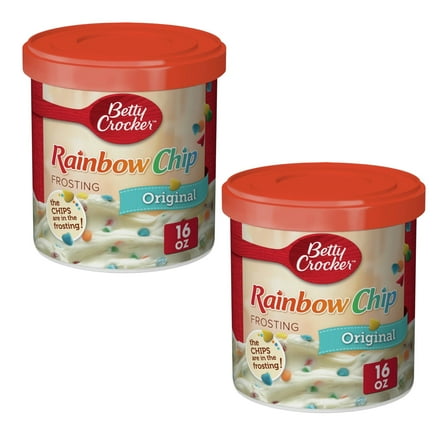 (2 pack) Betty Crocker Gluten Free Rainbow Chip Frosting, 16 oz