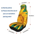 thumbnail image 4 of Sikiie Vibrant Sunflower Painting Car Seat Protector 2 Pack Car Seat Cushion Mat, Car Seat Covers for SUV, Truck, Van, 4 of 7