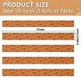 thumbnail image 3 of 5 Rolls Christmas Ribbon 1.5 inch Wide Decorative Ribbon for Gift Wrapping and Holiday Decorations Orange Pumpkins and Bats, 3 of 7