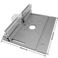 thumbnail image 3 of Placa De Inserción De Mesa De Enrutador Placa de inserción de mesa Fresadora Recorte Grabado Aleación de aluminio (StyleC), 3 of 8