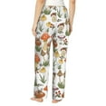 thumbnail image 3 of Disketp Mushrooms Print Women'S Comfy Pajama Pants Casual Drawstring Palazzo Lounge Wide Leg Pants, 3 of 9