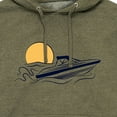 thumbnail image 3 of Instant Message - Speed Boat - Men's Pullover Hooded Fleece Sweatshirt, 3 of 7