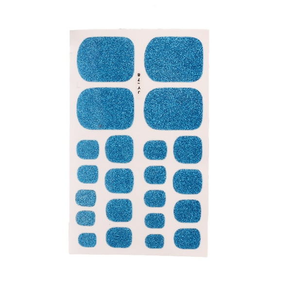 Soidarity 1 Juego de tiras de uñas de calle de colores, limas para uñas de los pies, autoadhesivas brillantes, impermeables, suministros universales para Type3 NO3 Soidarity CE011427-14