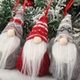 thumbnail image 5 of Adornos navideños de Papá Noel con gnomo de sombrero rojo 2023 Muñeco sin rostro Adornos navideños para el hogar Feliz año nuevo 2023, 5 of 5