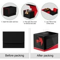 thumbnail image 4 of kurtrusly Trading Card Storage Box with Lid Holder Large Capacity Organizer Gaming Cases Container Carrying Organization for Adults Red, 4 of 6