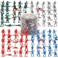 thumbnail image 1 of 200 PCS Army Men Toy Soldiers Military Action Figures Bucket Set - World War ..., 1 of 5