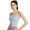 Sky Blue_AR18, variant on Women's Spaghetti Strap Sports Bras Wirefree Bralette Workout Cami Tops with Low Back Sky Blue 40