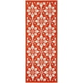 thumbnail image 6 of Unique Loom Outdoor Trellis Collection Area Rug - Tiles (2' x 5' 1" Runner Rust Red/Ivory), 6 of 8