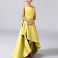 thumbnail image 2 of XXWXYD Little Juniors Girl Long Bridesmaid Dress Wedding Flower Girls Formal Pageant Par𝗍y Dresses Chiffon Sleeveless Princess Gown Evening Reception, 2 of 6