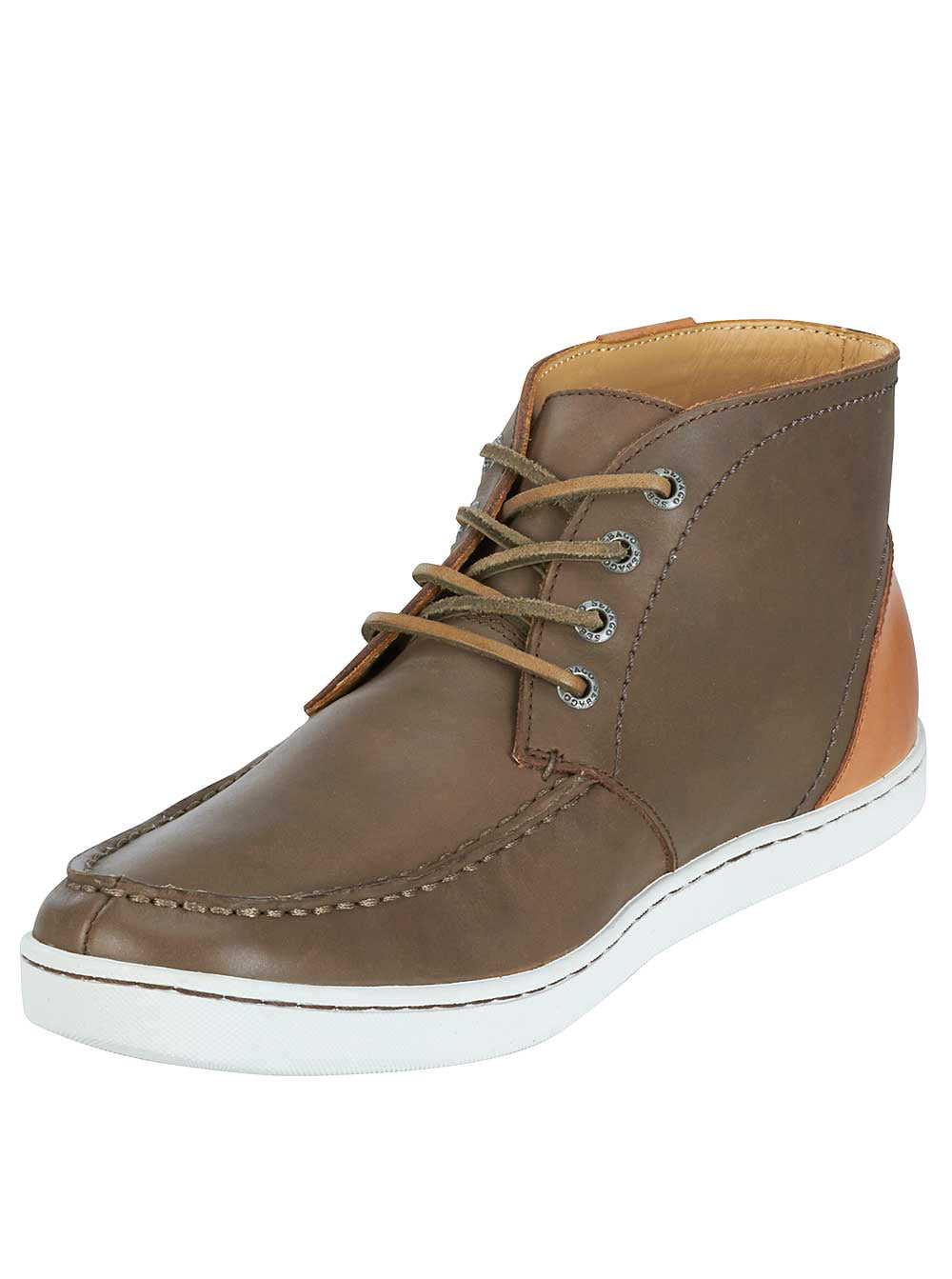 Sebago Mens Ryde Chukka Boots in Dark Taupe/Tan Leather - Walmart.com