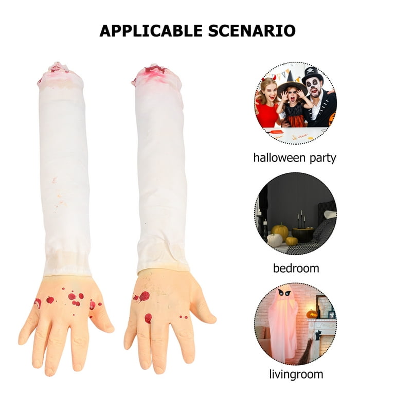 SALE - Severed Arm Prank, Fake Hand in White Shirt - Purim - Halloween Sale