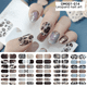 thumbnail image 1 of Pegatinas para uñas con diseño de leopardo en 3D de primavera, pegatinas para uñas con pasta completa, 1 of 5