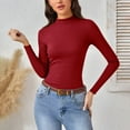 thumbnail image 5 of Ounisa Turtleneck Ribbed Sweaters for Women Cute Knitted Warm Fitted Sweater S-2XL, 5 of 8