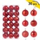 thumbnail image 2 of 36 bolas navideñas de 3 cm/6 cm para colgar en el árbol, decoración para el árbol de Navidad, Año Nuevo 2025, 2 of 5