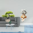 thumbnail image 2 of Dualoai Artificial Bonsai Tree Greenery Collection with Faux Plant Pot And Space Ornament Astronaut Sculpture for Table Centerpiece Decor, 2 of 8