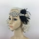 thumbnail image 2 of Diamante De Imitación Vintage Diamante Negro Diadema De Plumas 1920s Mujeres Decoración Para El Cabello Soledad Las mujeres con banda de sujeción, 2 of 8