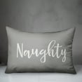thumbnail image 2 of Creative Products Naughty in Gray 14x20 Spun Poly Pillow, 2 of 2