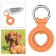 thumbnail image 4 of Funda protectora de silicona suave Anti pérdida de localización para Airtags naranja, 4 of 8