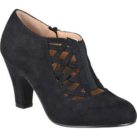 

Journee Womens Piper Inside Zip Block Heel Booties