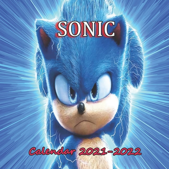 Sonic Calendar 20212022 MONTHLY WALL CALENDAR 18 MONTHS GLOSSY PAPER