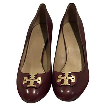 New  Tory Burch Women's Janey 50 mm Pump Calf Leather Red Agate (US: