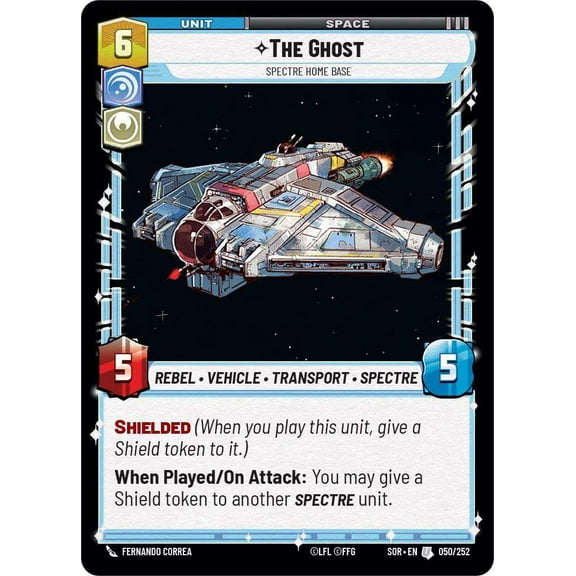 Star Wars: Unlimited Spark of Rebellion Uncommon The Ghost - Spectre Home Base #050