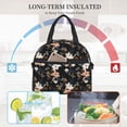 thumbnail image 4 of Naloa Lilies Flowers Print Lunch Bag for Women & Men Insulated Lunch Box or Cooler Lunch Tote Bags for Work, Travel, Outdoor, 4 of 5