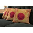 thumbnail image 5 of Ambesonne Japanese Throw Pillow Cover 4 Pack, Ninjas Vintage Sunset, 16", Mustard and Purple, 5 of 5