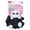 Black, variant on ScrunchMiez Giantz - Puppy 6" Scrunchie - Transforms From Hair Scrunchie to Plush Friend & Backpack clip!