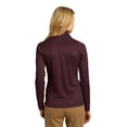 thumbnail image 2 of Port Authority Ladies Vertical Texture Full Zip Jacket-4XL (Maroon/ Iron Grey), 2 of 6