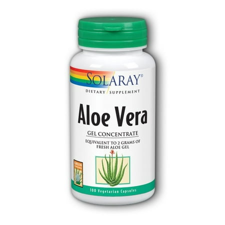 Solaray Aloe Vera Gel Concentrate 100 Capsules - Walmart.com Solaray Aloe Vera Gel Concentrate 100 Capsules - Walmart.com