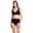 Black, variant on Women's Lauren Ralph Lauren 101054 Beach Club Solids Skirted Brief Swim Bottom (Black 10)