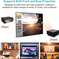 thumbnail image 4 of Jous 120 inch Projector Screen 16:9 Foldable Anti-Crease Portable Movies Screens for Home Theater Outdoor Indoor Support Double Sided Projection, 4 of 8
