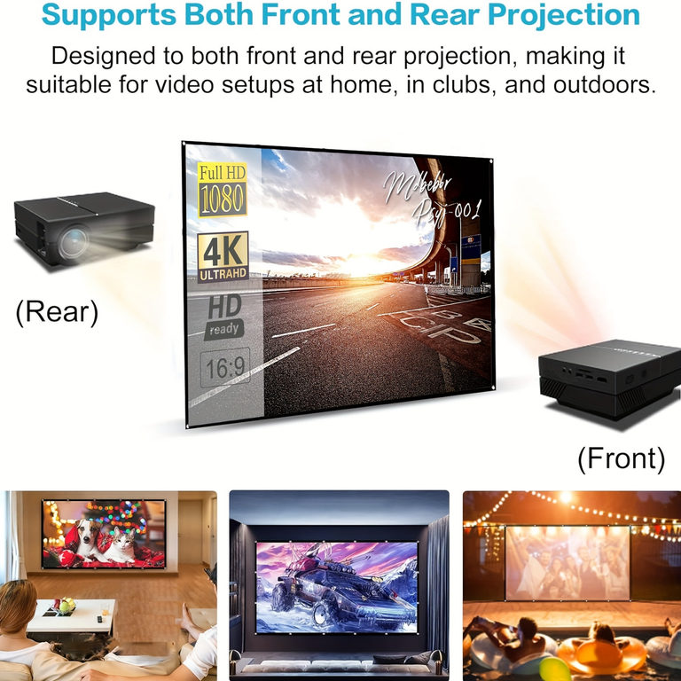 Jous 120 Inch Foldable Projector Screen 16:9 photo 4