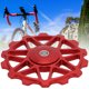 thumbnail image 3 of Alupre Bicicleta Cerámica metálico de guía Desviador 14T Red Mountain Camino Trasero Rodamientos de Rodillos Ciclismo Equipo (14T Rodamientos de Bicicletas de montaña de Metal), 3 of 5