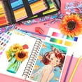 thumbnail image 3 of Colored Pencils,Set of 120 Colors, Soft Core Oil-Based Coloring Pencils with Zipper Case,Vibrant Color Artists Soft Core for Artists Drawing Sketching Blending Shading, 3 of 6